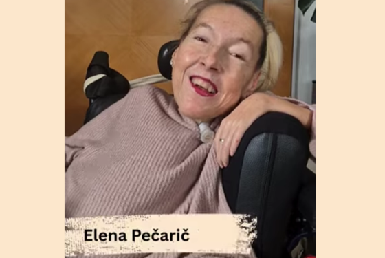 Elena Pečarič iz YHD – Društva za teorijo in kulturo hendikepa.