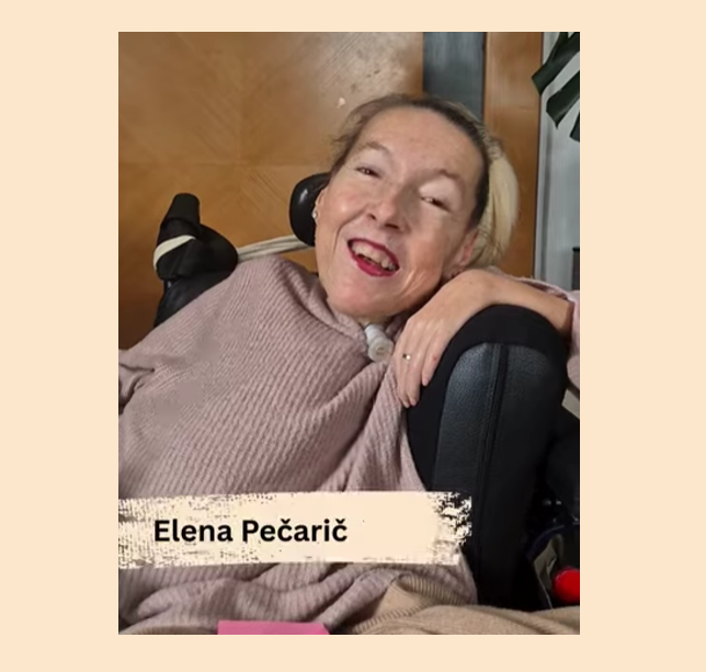 Elena Pečarič iz YHD – Društva za teorijo in kulturo hendikepa.