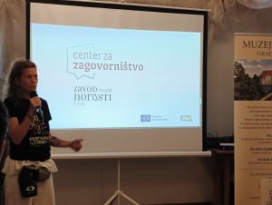 Festival norosti 2026: Logotip novega Centra za zagovorništvo.