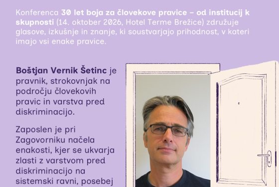 Boštjan Vernik Šetinc govorec na konferenci o dezinstitucionalizaciji 2026